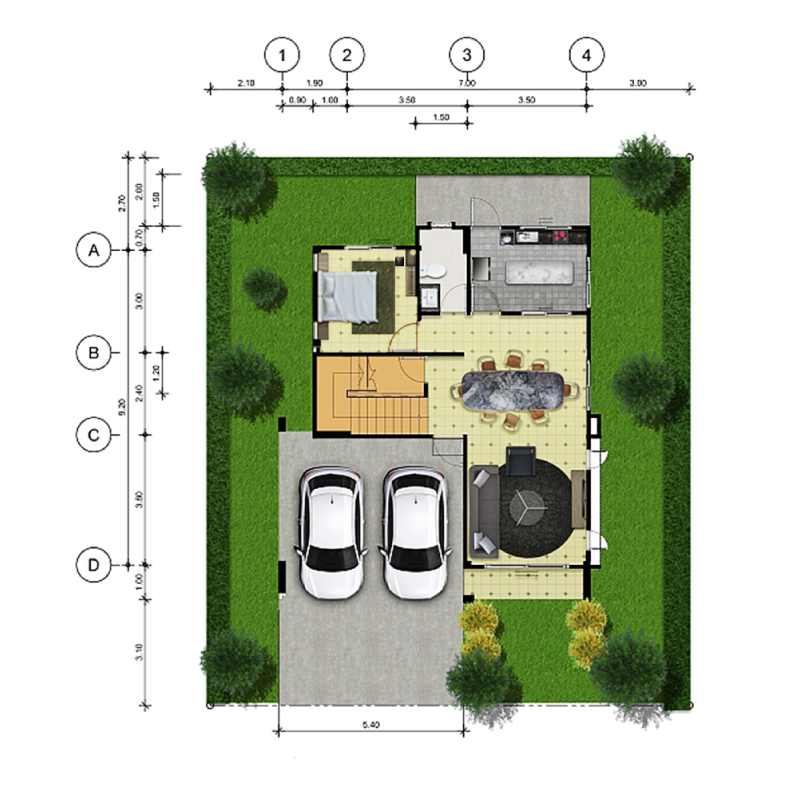 บ้านบุศบา ชั้น 1